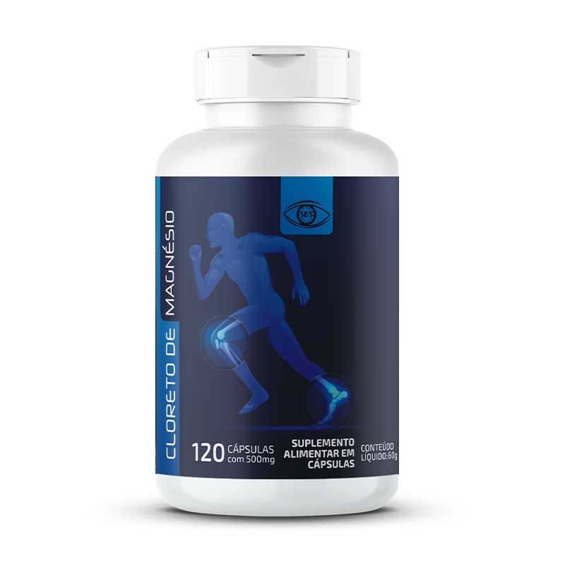 Cloreto de Magnésio 120 cápsulas de 500 mg