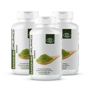 Enxôfre Orgânico 120 cápsulas de 500 mg compre 3 leve 5